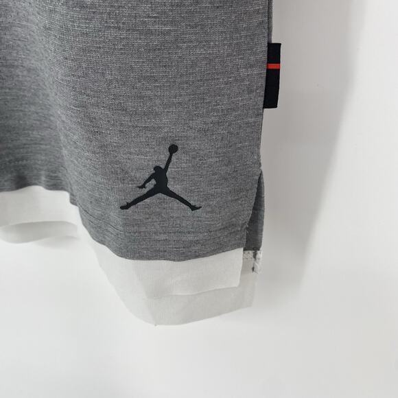Nike Air Jordan Jumpman Crewneck Layered Tee Shirt Heather Gray Men's Size XL - Picture 5 of 6